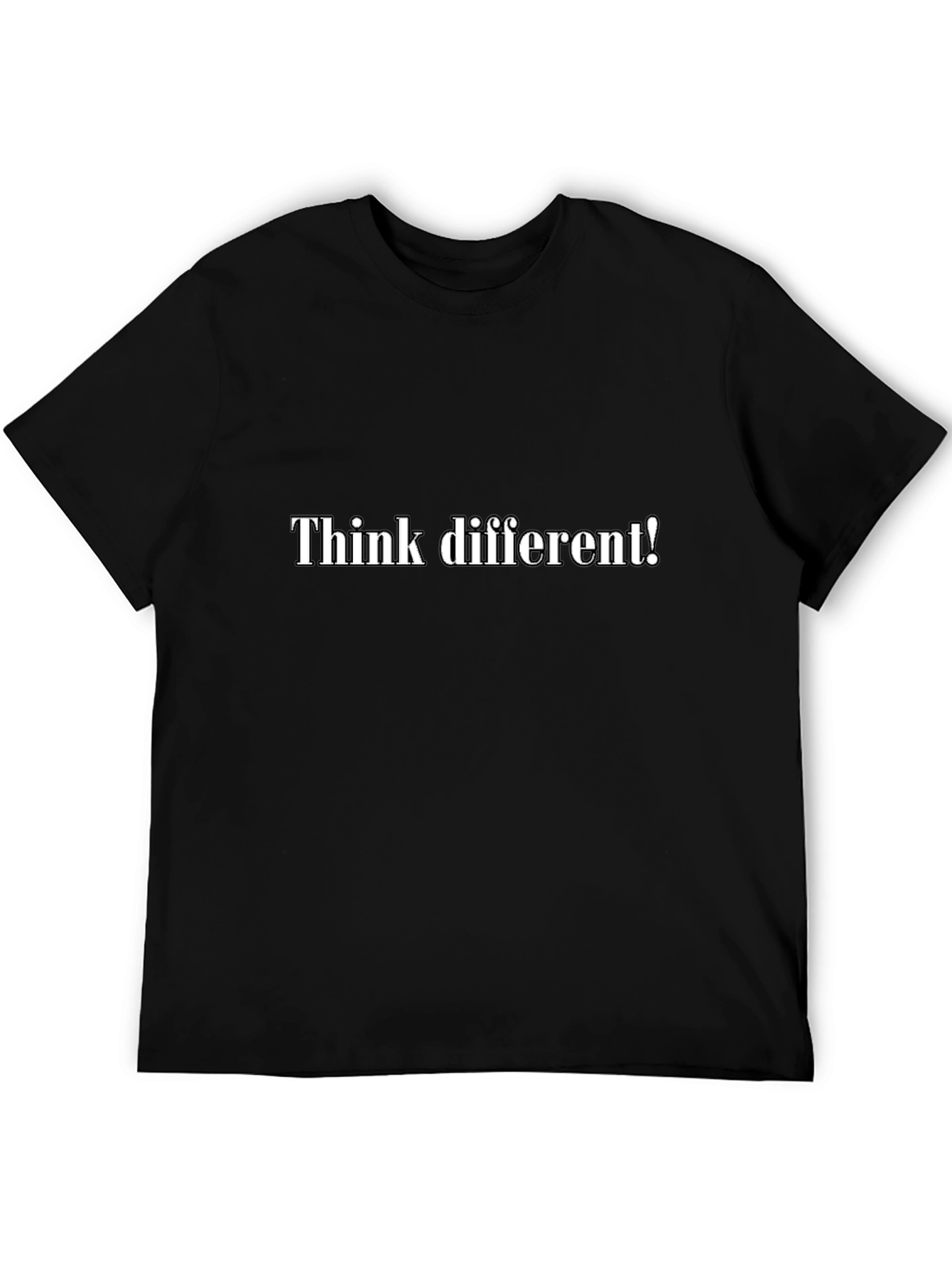 Think Different Black T-Shirt - Statement Tee