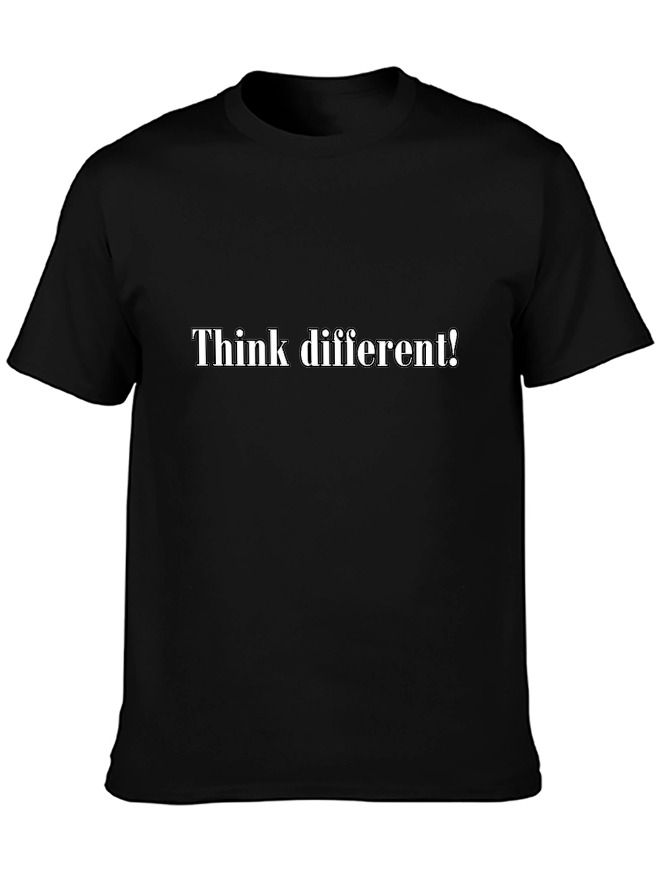 Think Different Black T-Shirt - Statement Tee