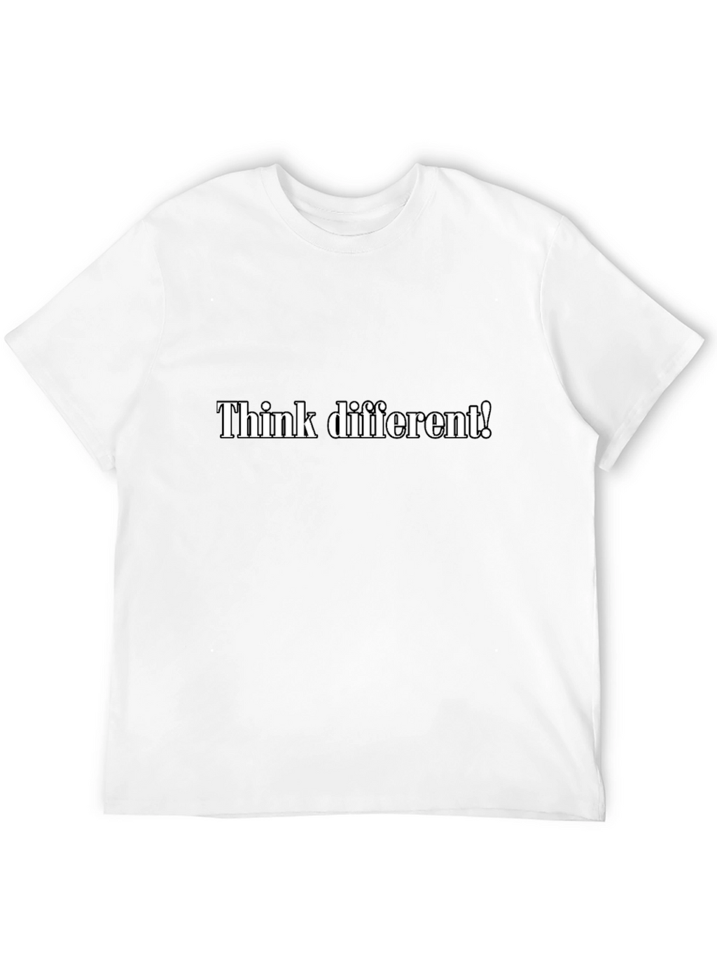 Think Different Black T-Shirt - Statement Tee
