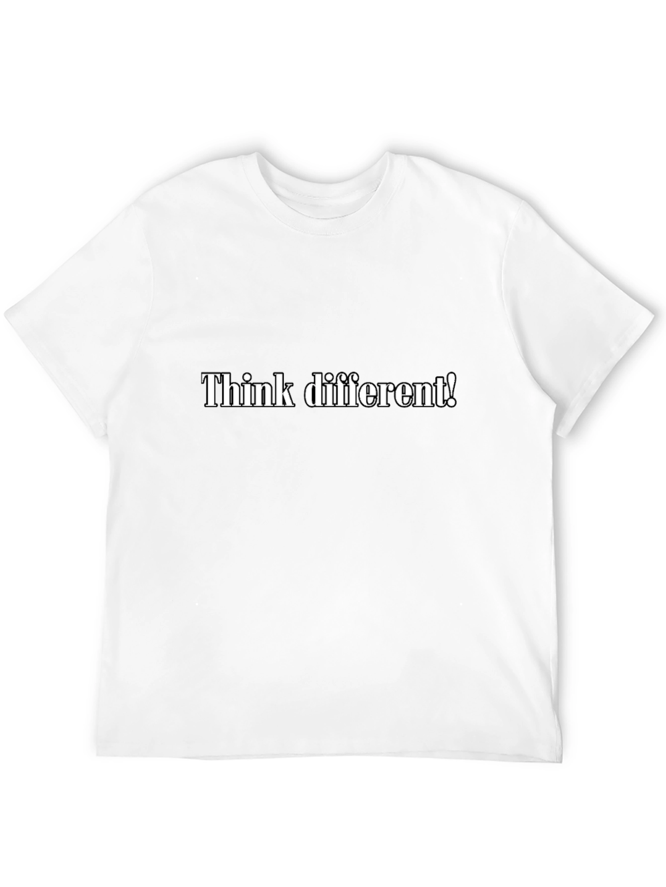 Think Different Black T-Shirt - Statement Tee