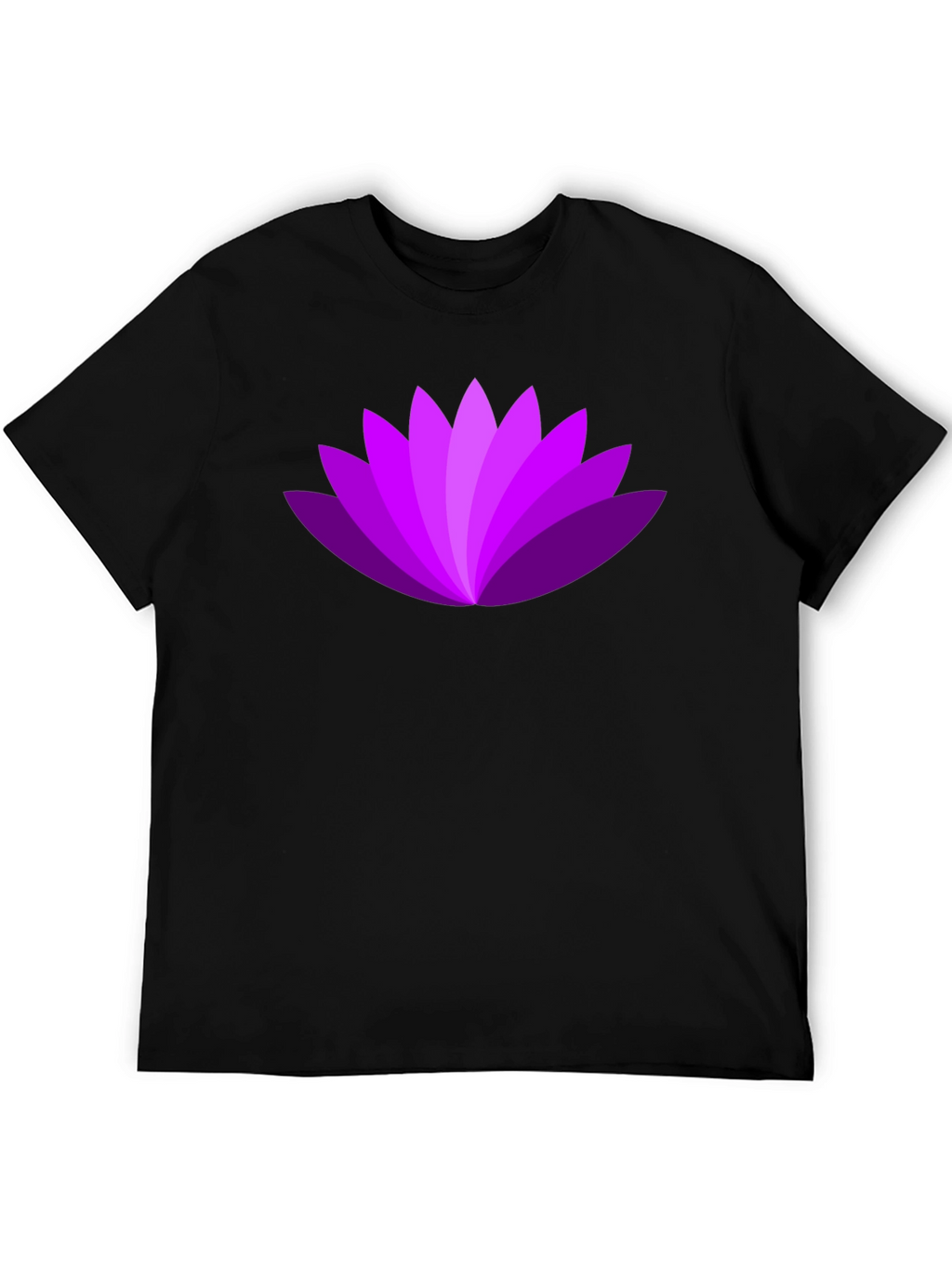 Purple Lotus Flower Graphic T-Shirt