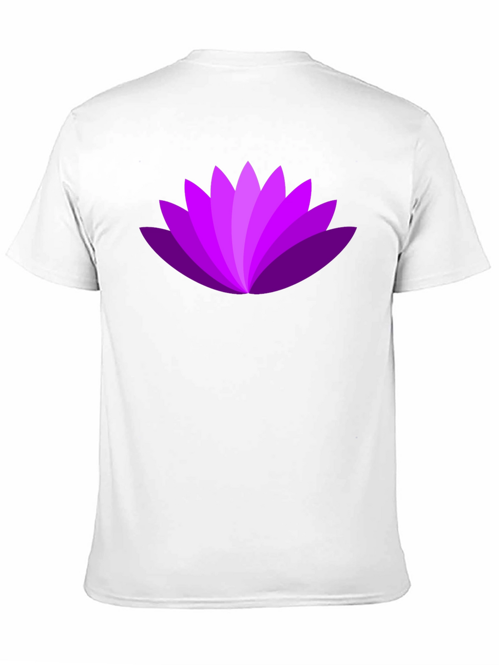 Purple Lotus Flower Graphic T-Shirt