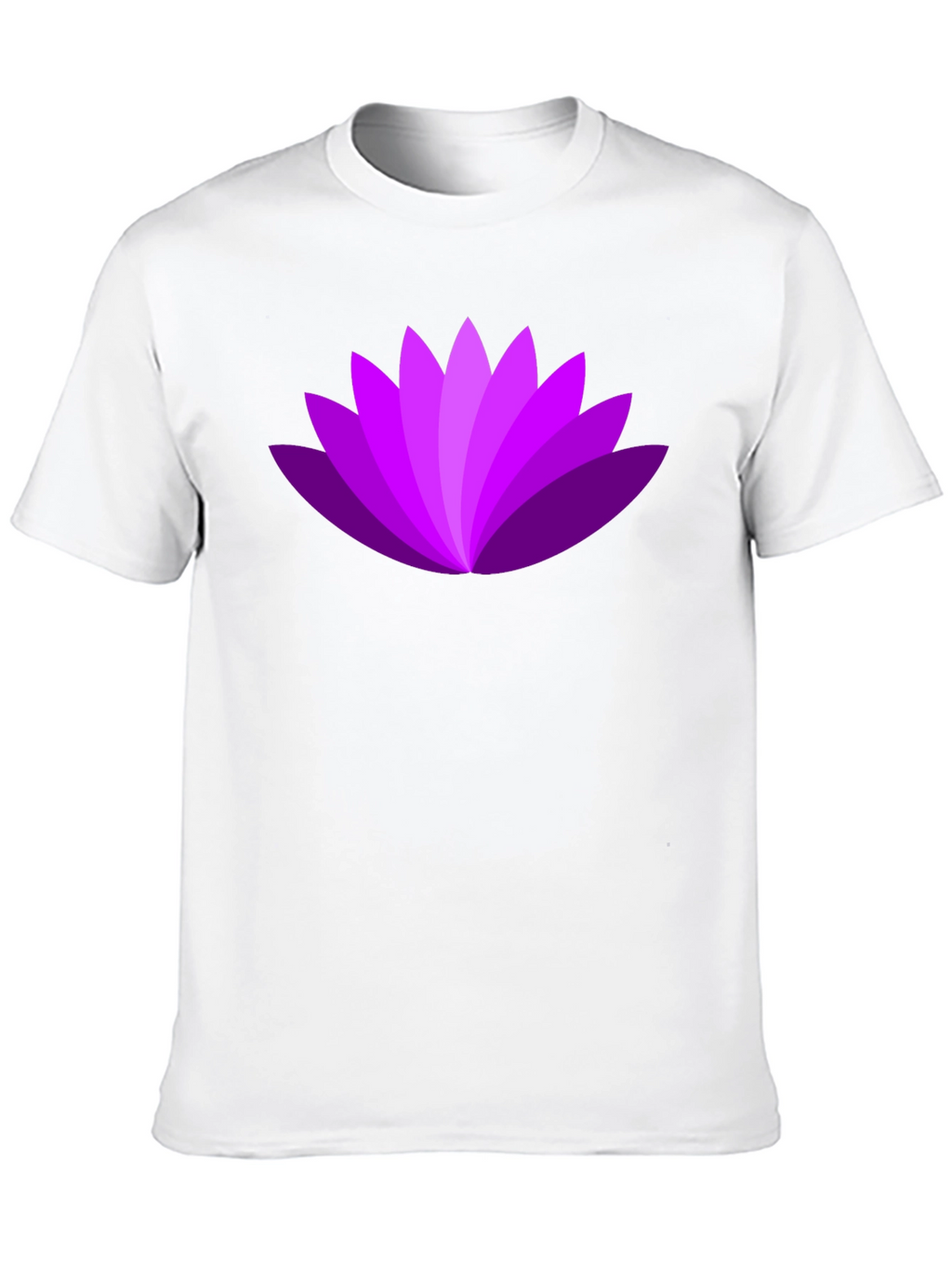 Purple Lotus Flower Graphic T-Shirt