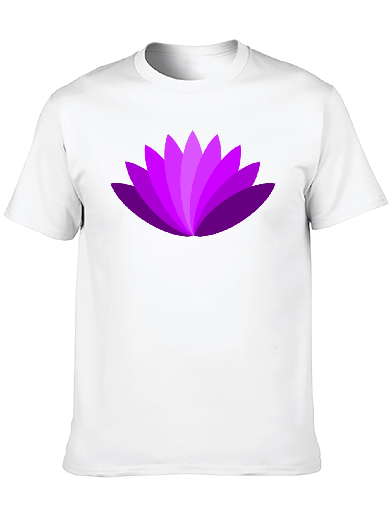 Purple Lotus Flower Graphic T-Shirt