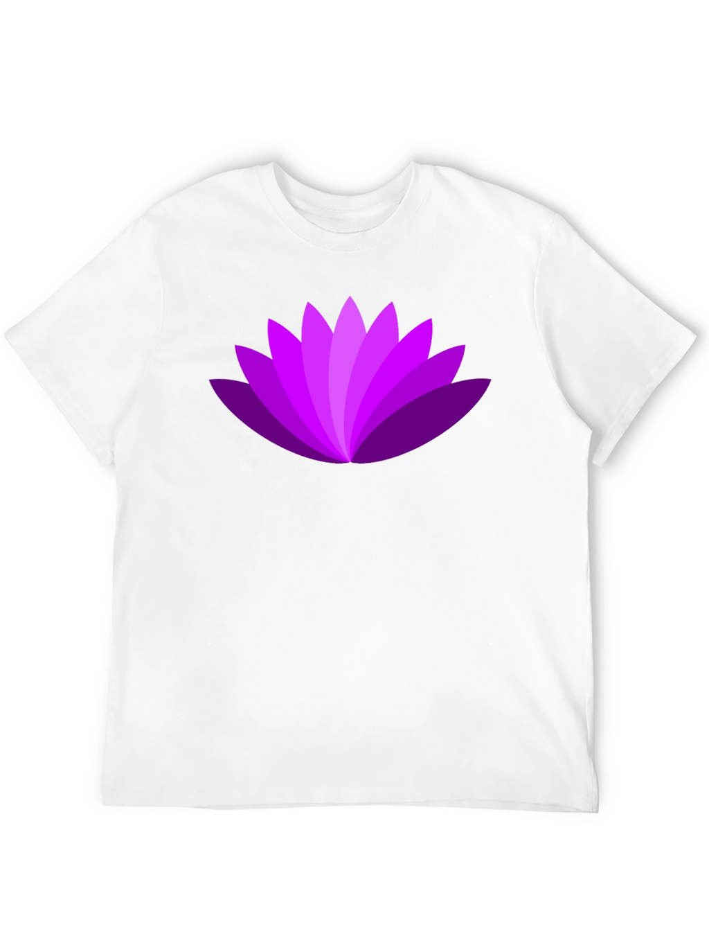 Purple Lotus Flower Graphic T-Shirt