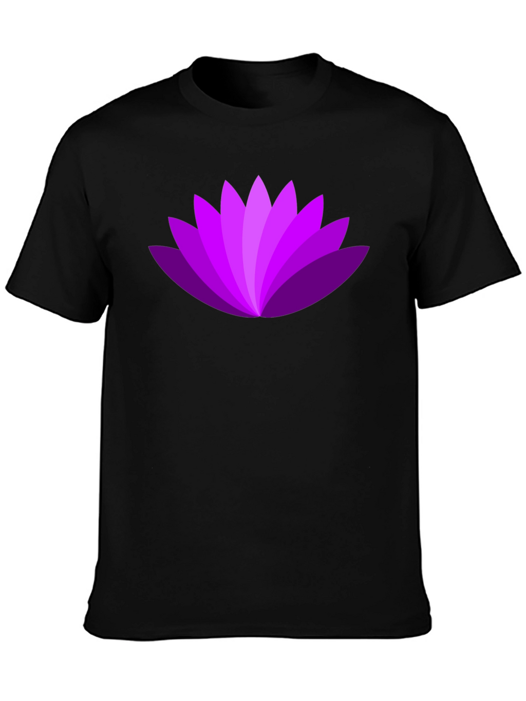 Purple Lotus Flower Graphic T-Shirt