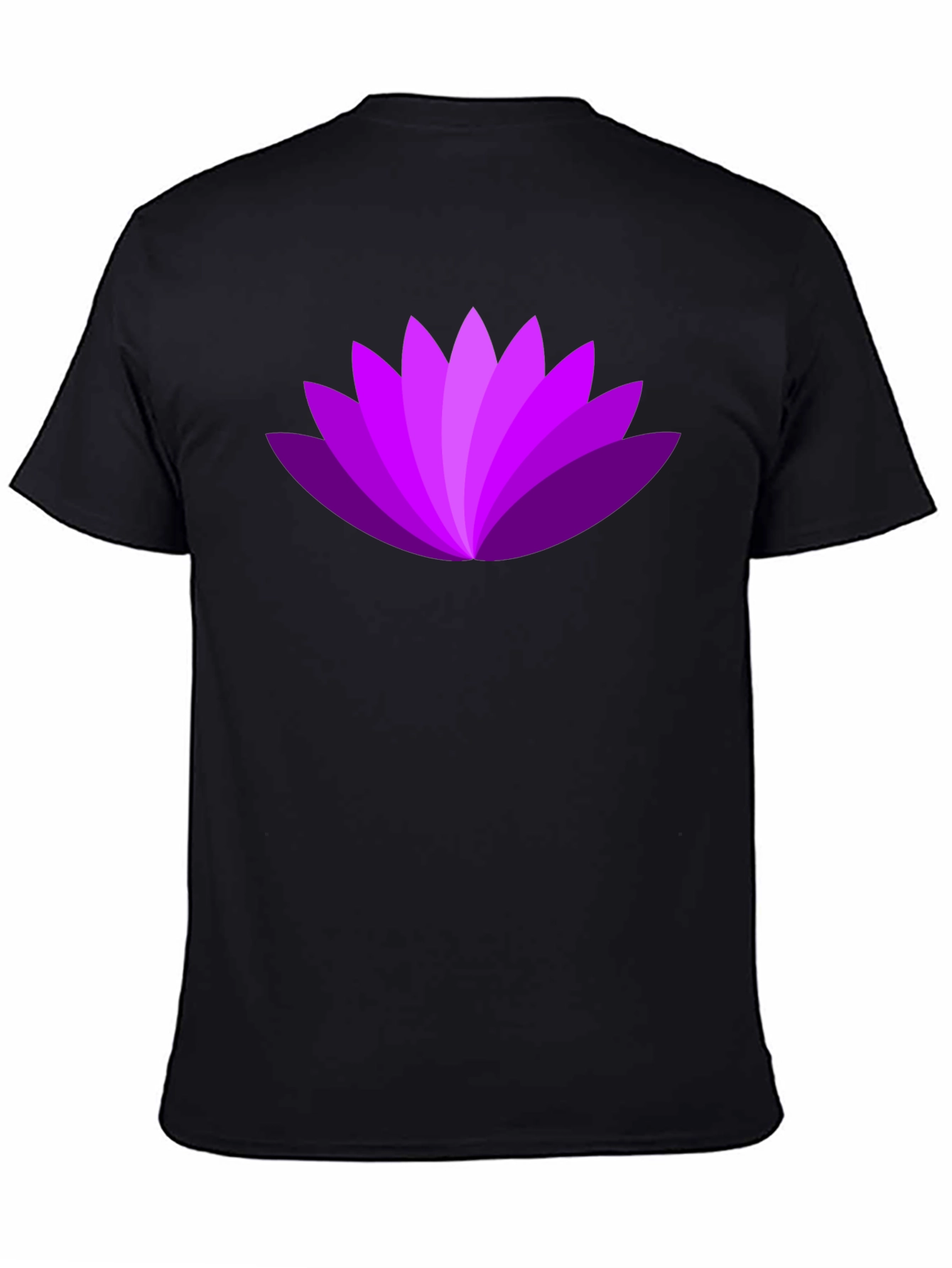 Purple Lotus Flower Graphic T-Shirt