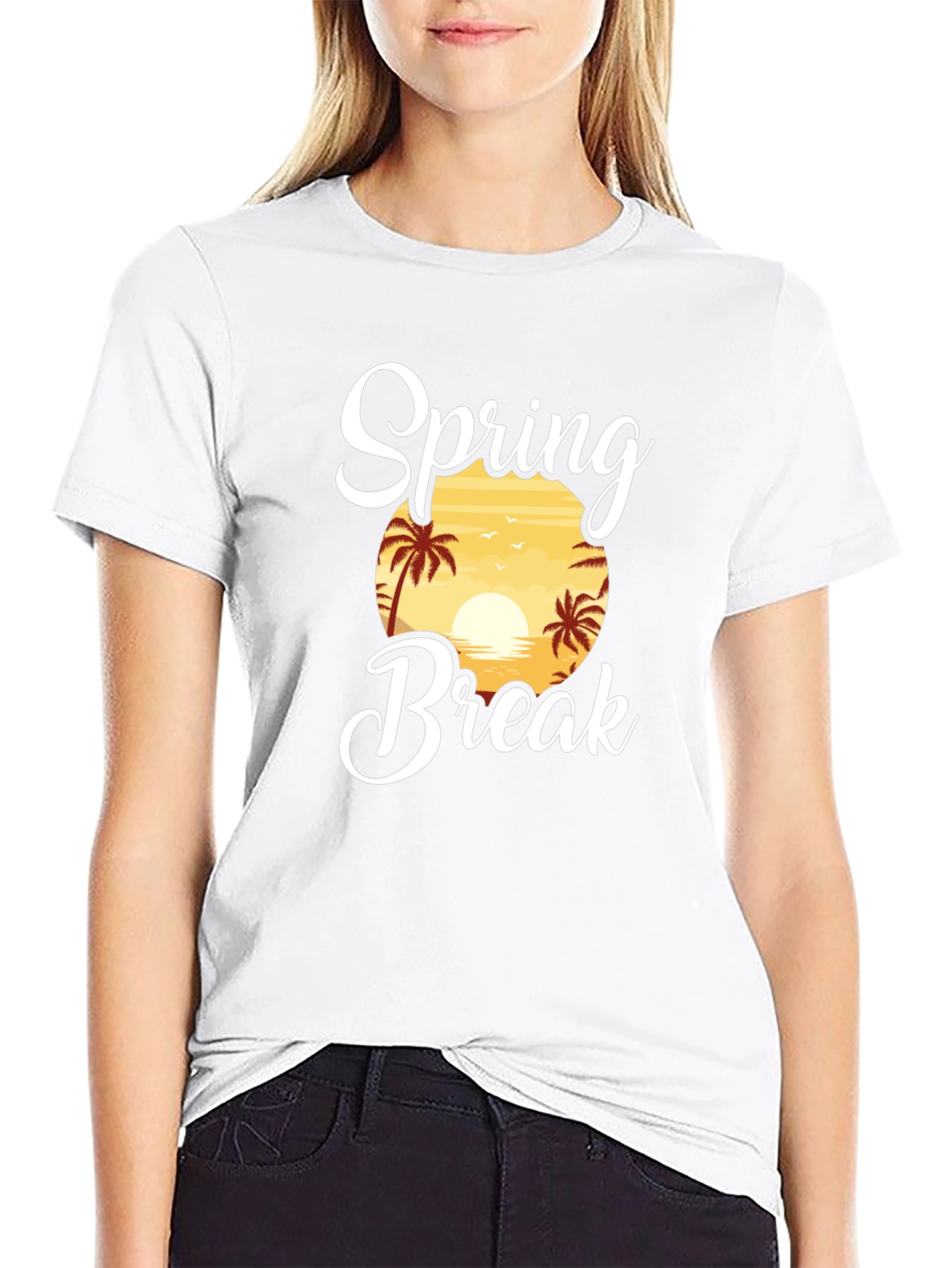 Spring Break T-Shirt - Tropical Sunset Tee