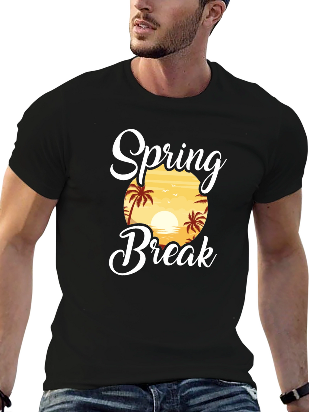 Spring Break T-Shirt - Tropical Sunset Tee