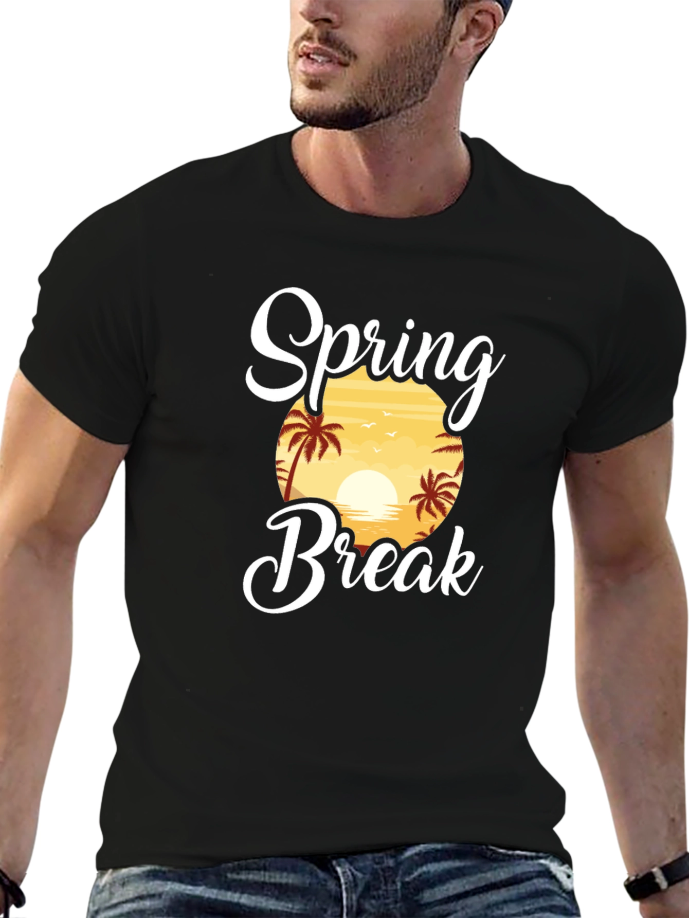 Spring Break T-Shirt - Tropical Sunset Tee