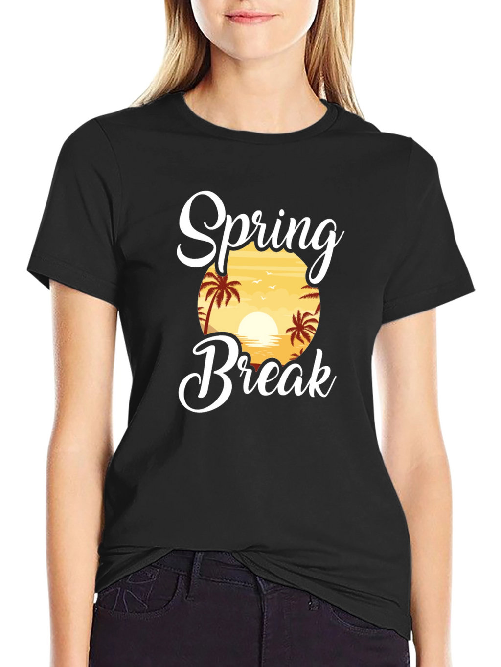 Spring Break T-Shirt - Tropical Sunset Tee