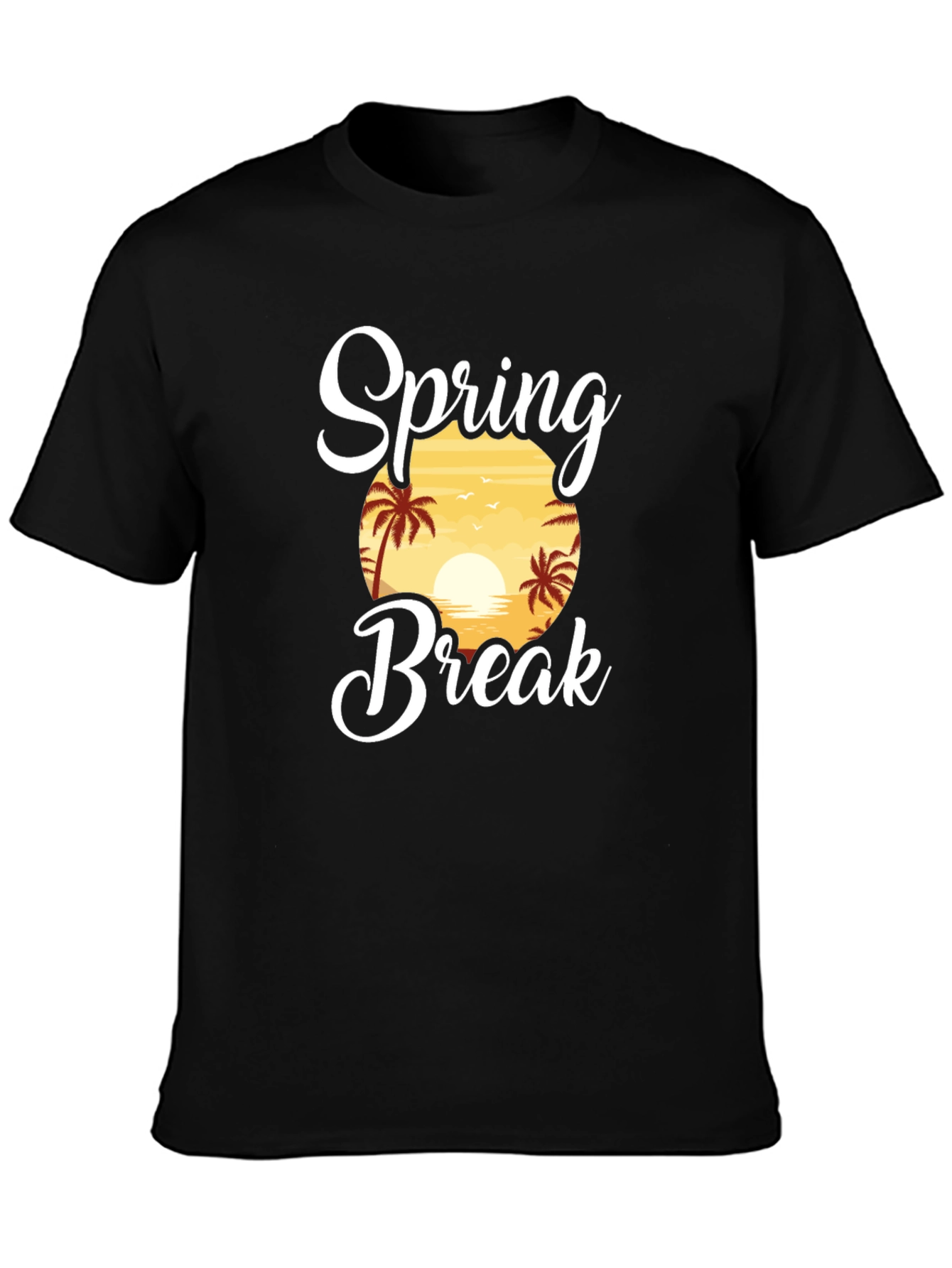 Spring Break T-Shirt - Tropical Sunset Tee