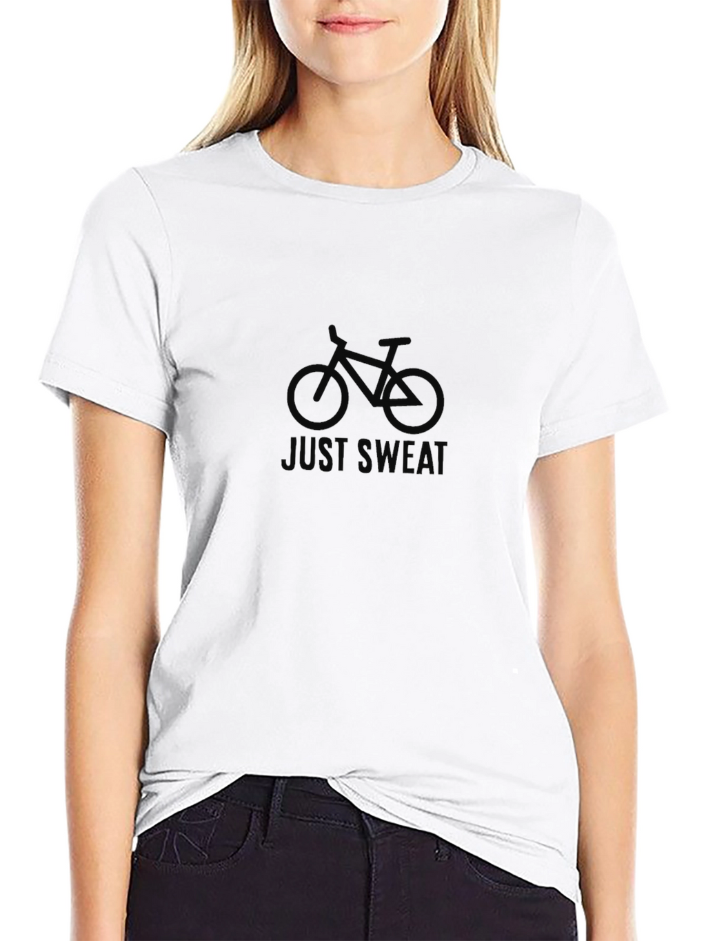 Just Sweat Bike Graphic Tee - Black