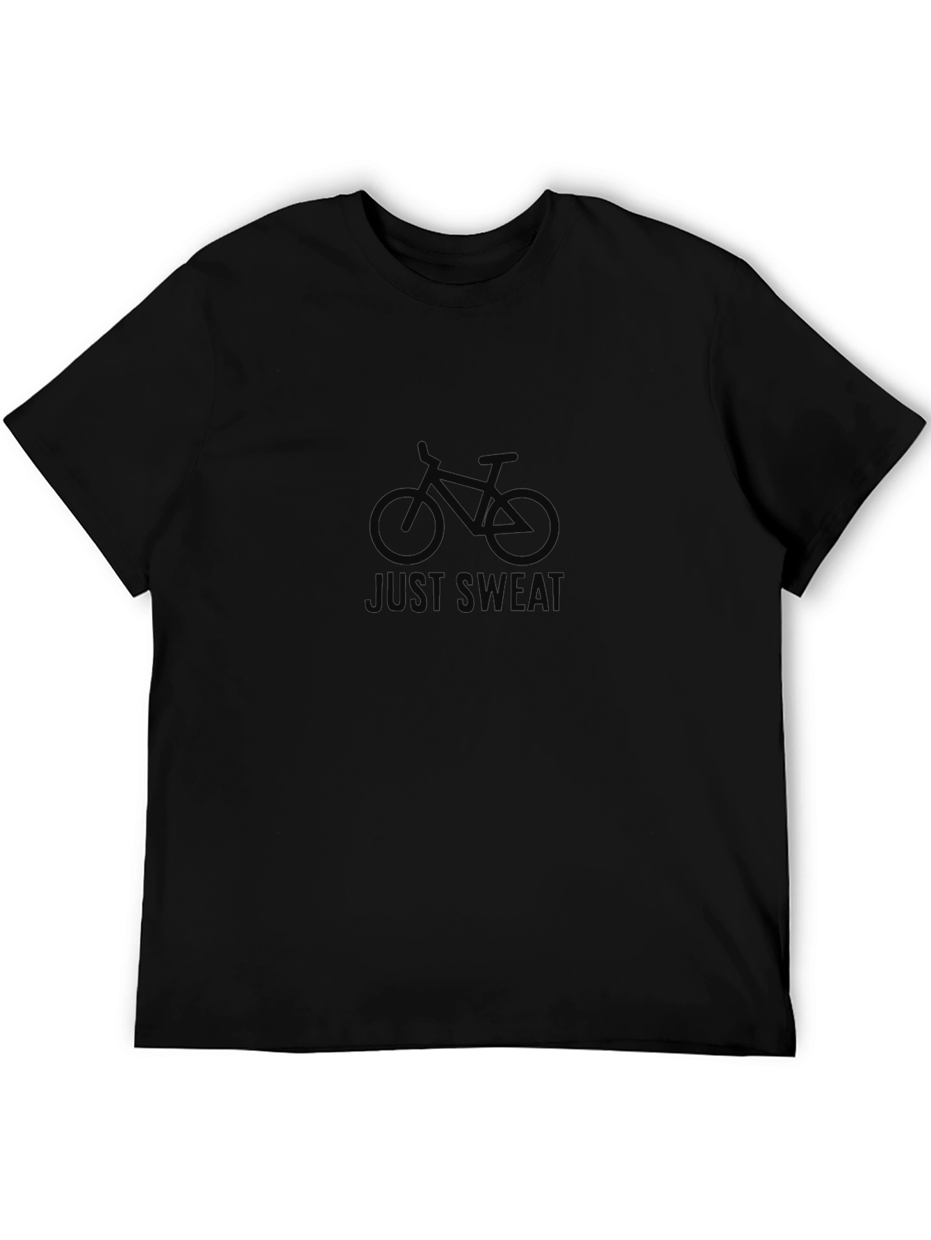 Just Sweat Bike Graphic Tee - Black