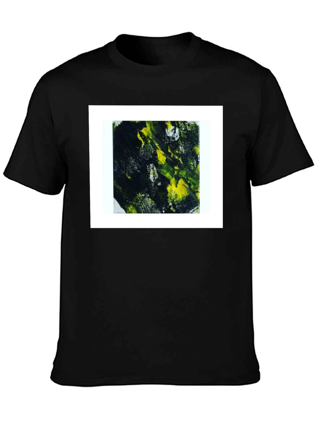 Abstract Art Print Black Tee