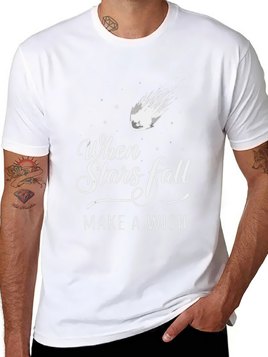 When Stars Fall Make A Wish T-Shirt