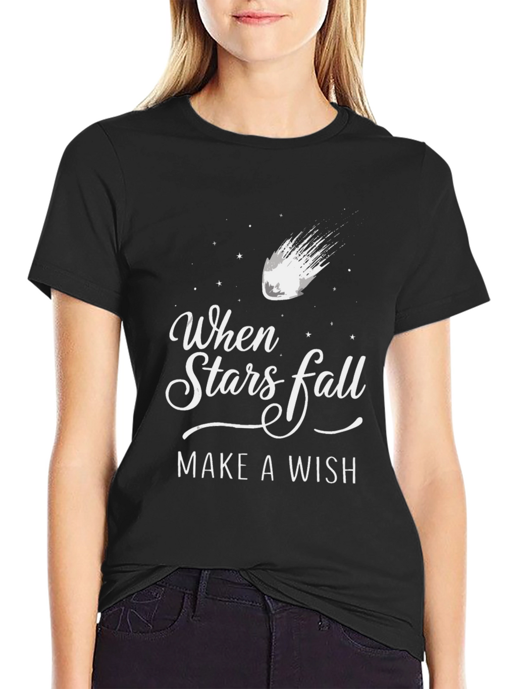 When Stars Fall Make A Wish T-Shirt