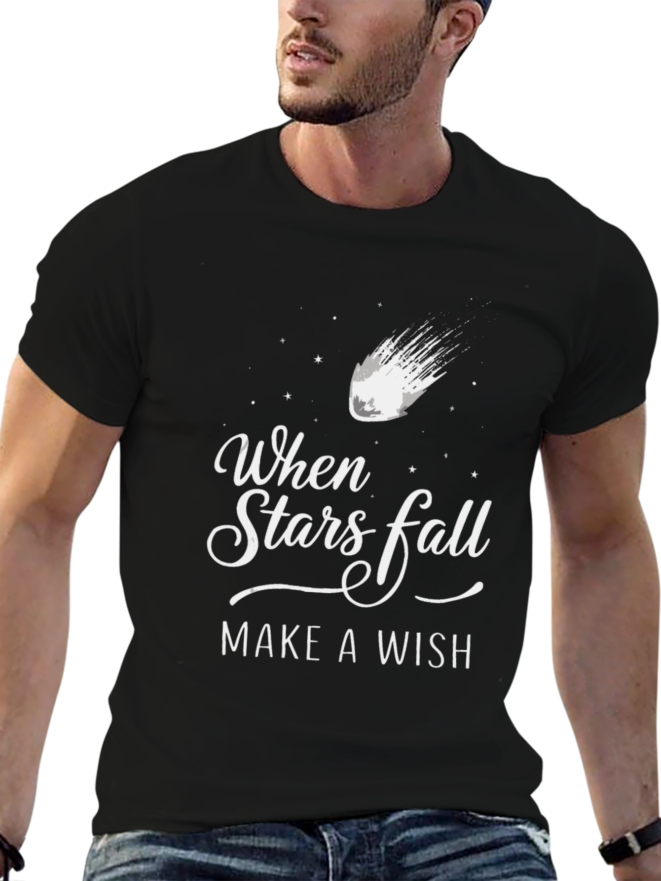 When Stars Fall Make A Wish T-Shirt