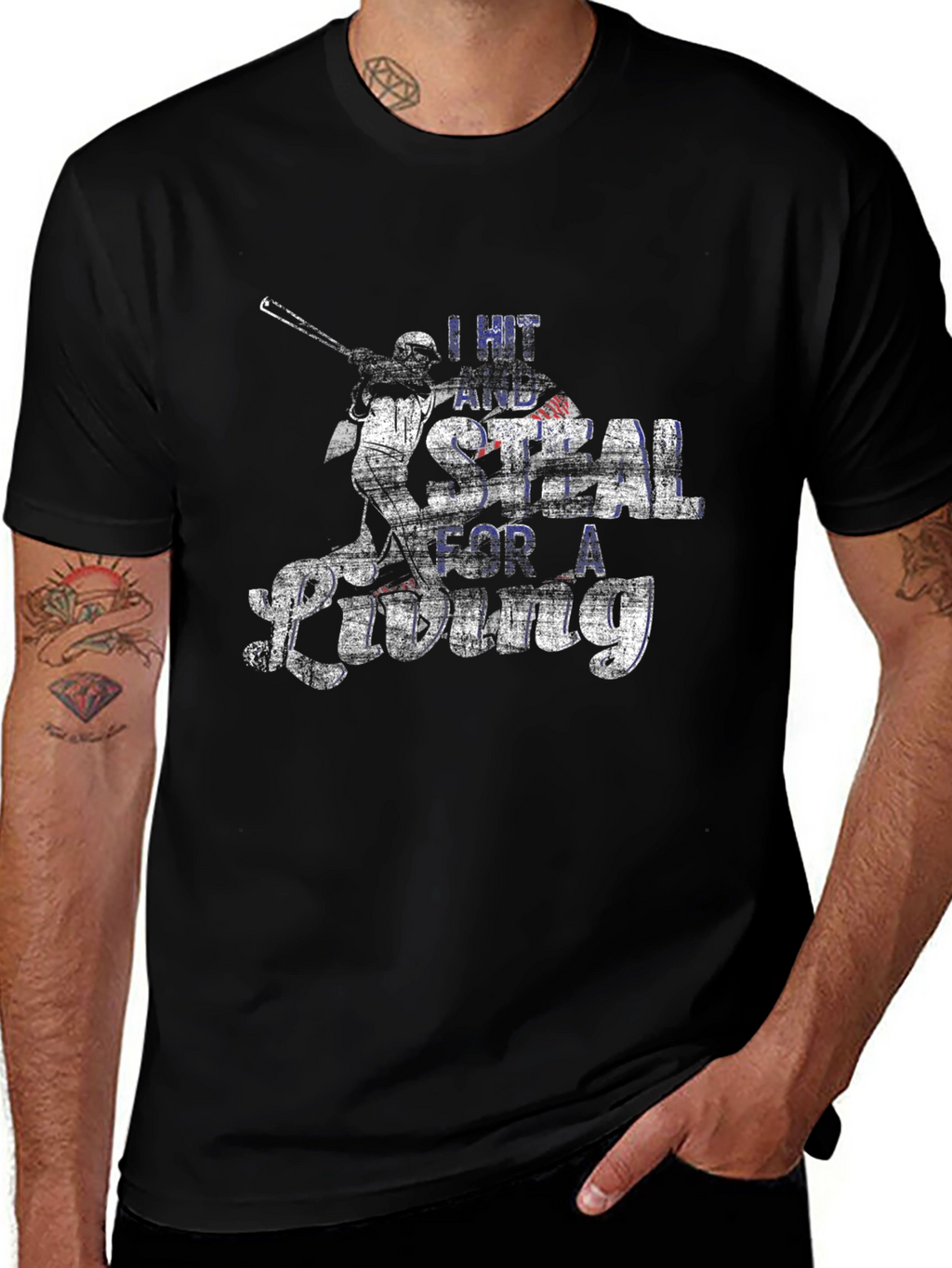 Baseball Fan T-Shirt: I Hit and Steal