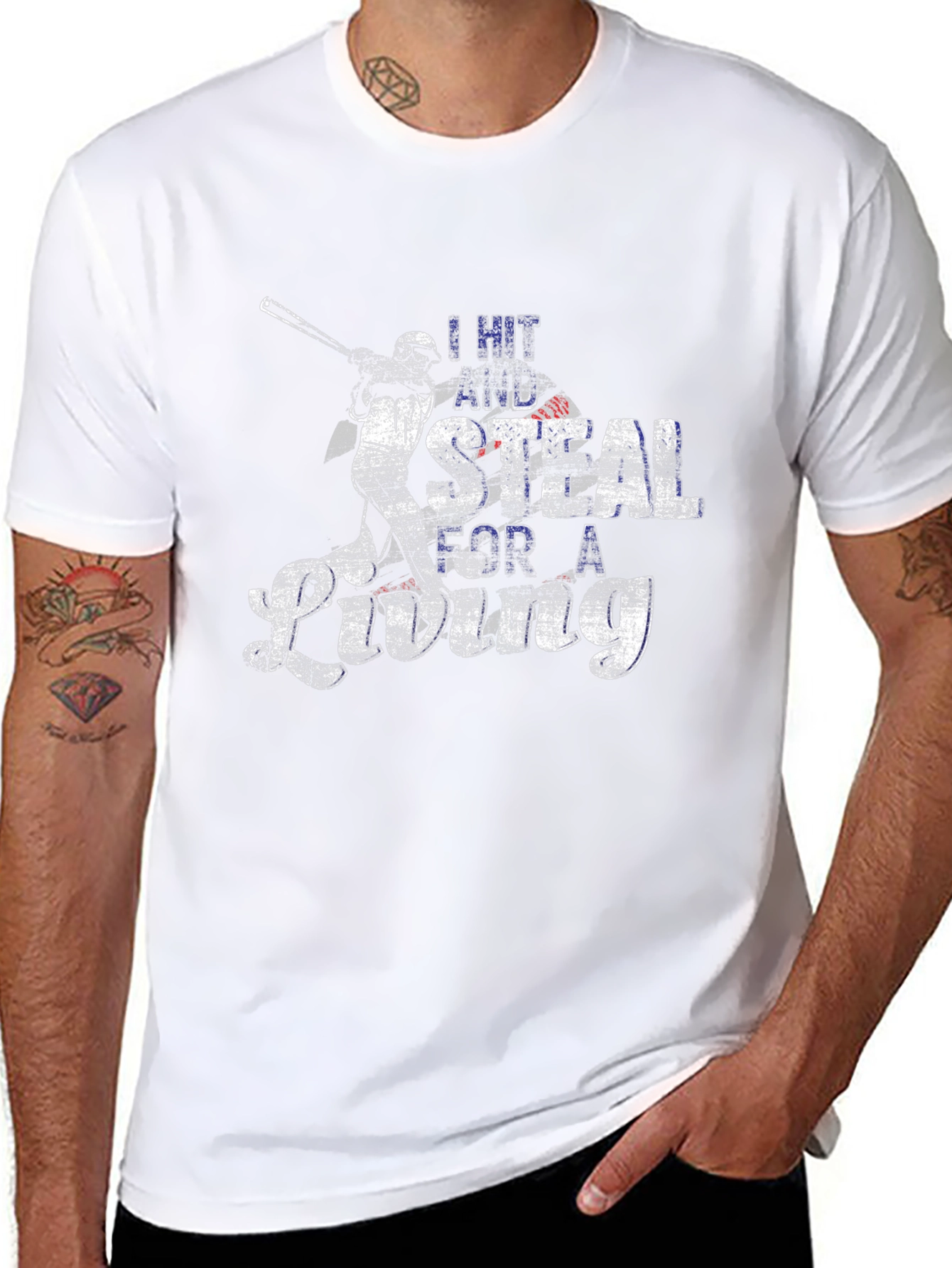 Baseball Fan T-Shirt: I Hit and Steal