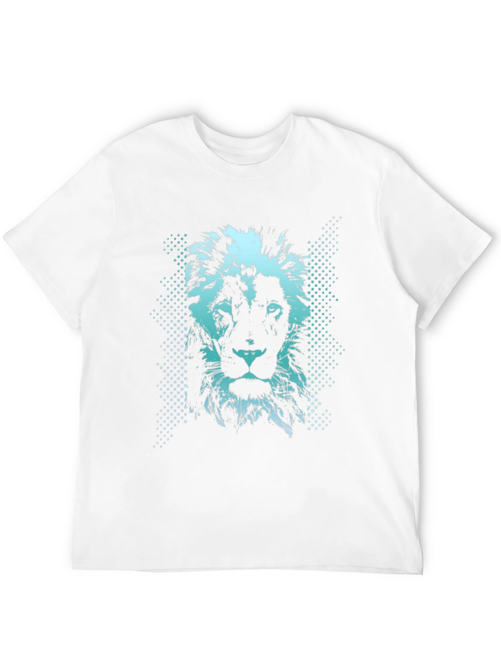 Lion Graphic Print Mens Black T-Shirt
