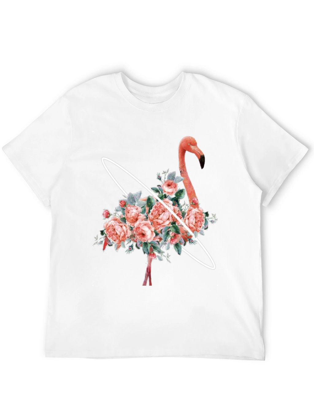 Floral Flamingo Graphic T-Shirt