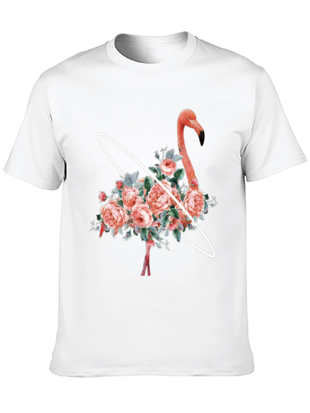Floral Flamingo Graphic T-Shirt