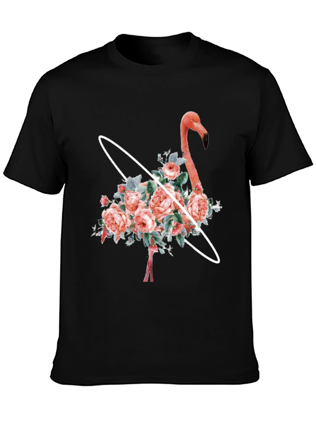 Floral Flamingo Graphic T-Shirt