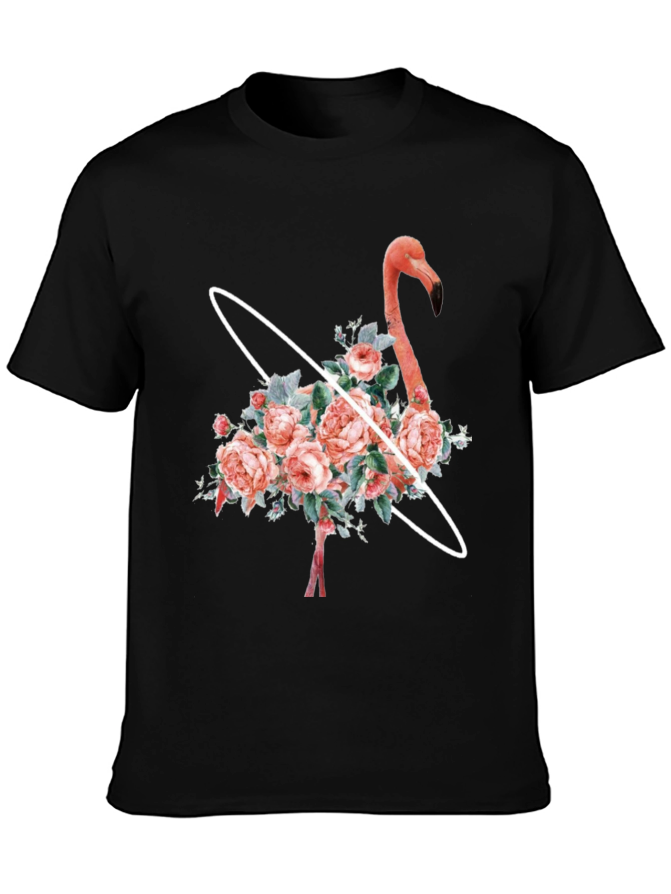 Floral Flamingo Graphic T-Shirt