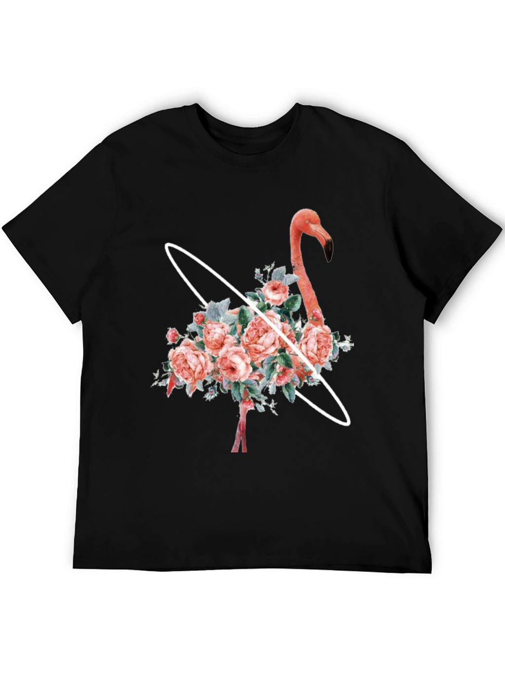 Floral Flamingo Graphic T-Shirt