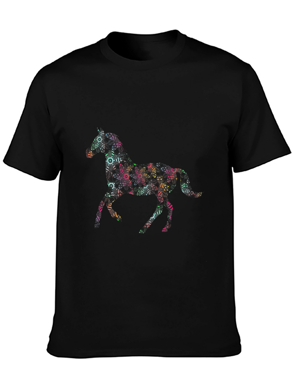 Horse Graphic Black T-Shirt