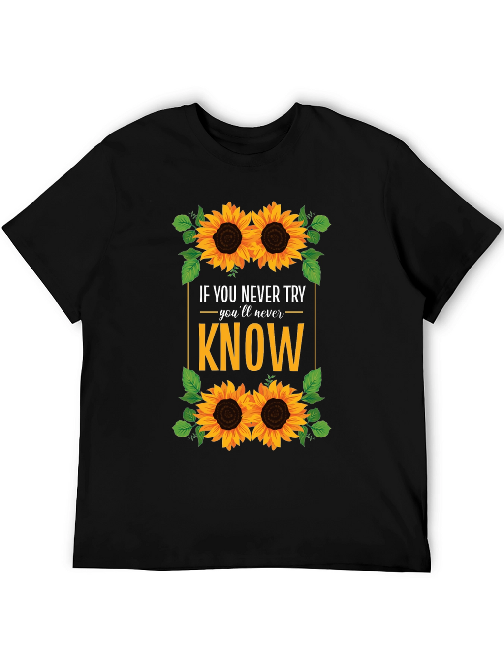Sunflower Graphic T-Shirt - Never Know