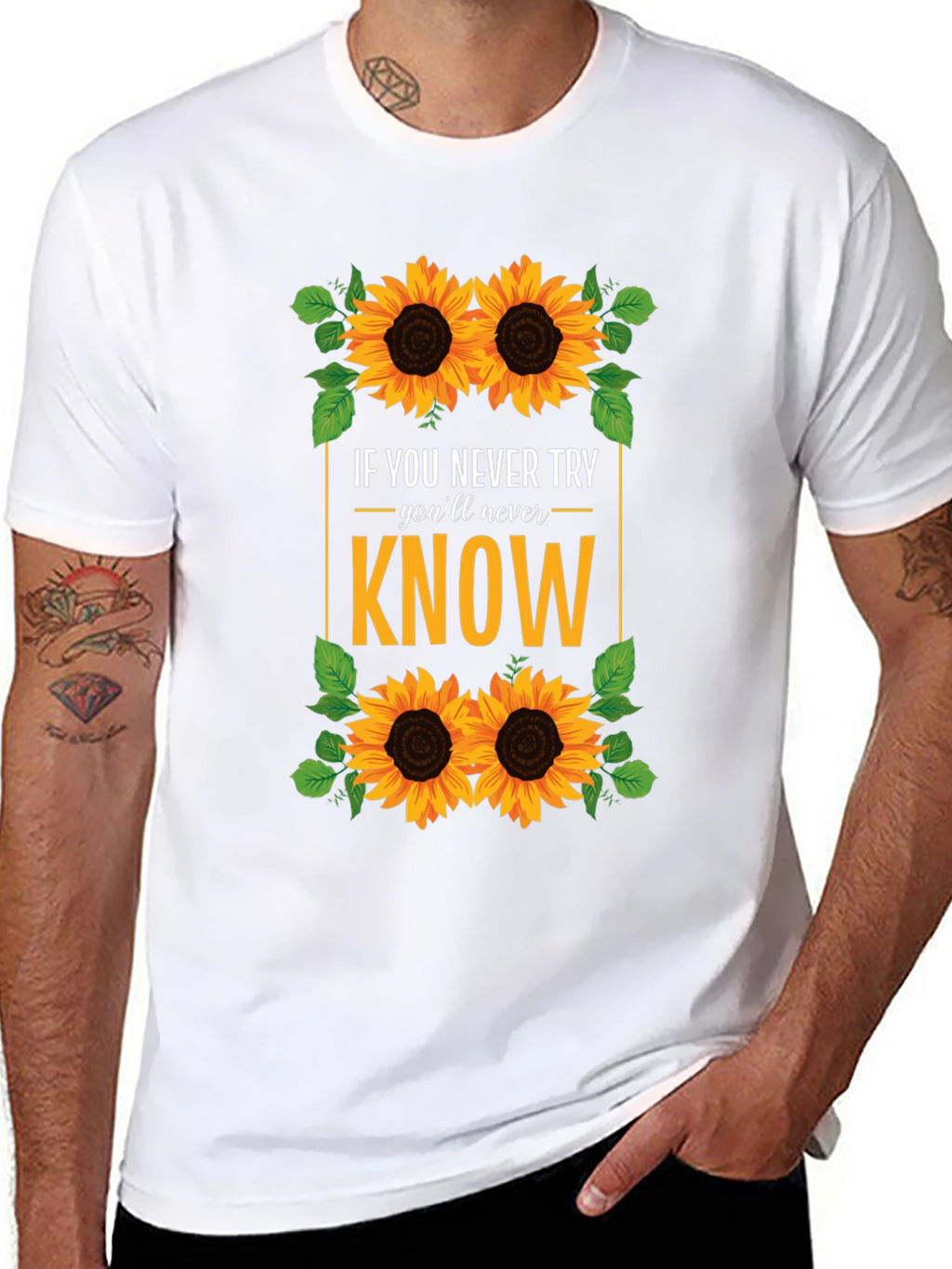 Sunflower Graphic T-Shirt - Never Know