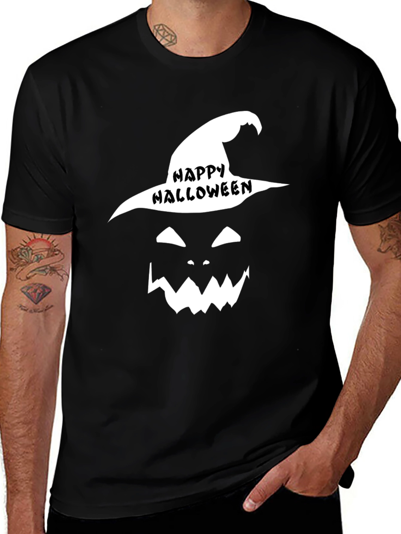 Happy Halloween Witch Face T-Shirt