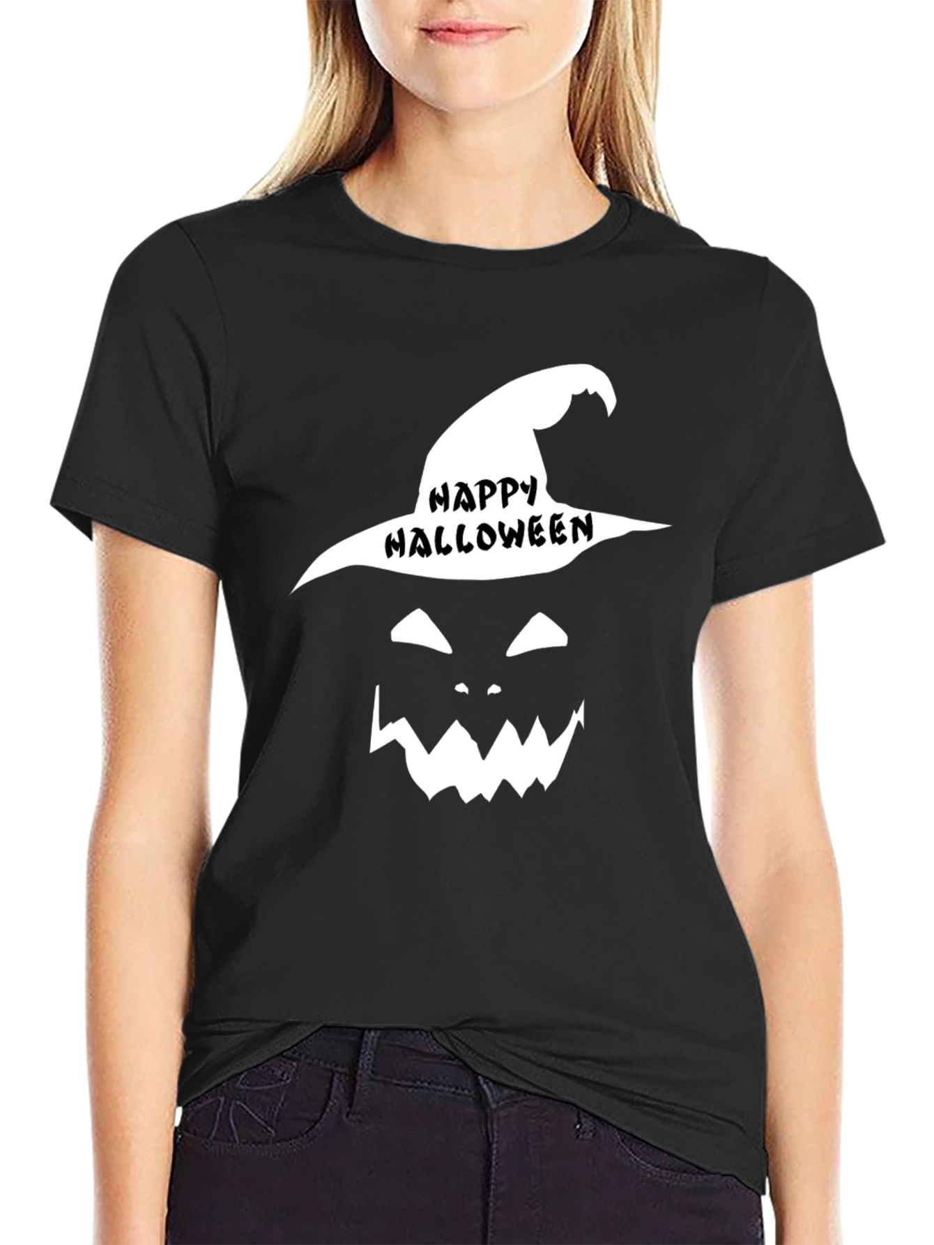 Happy Halloween Witch Face T-Shirt