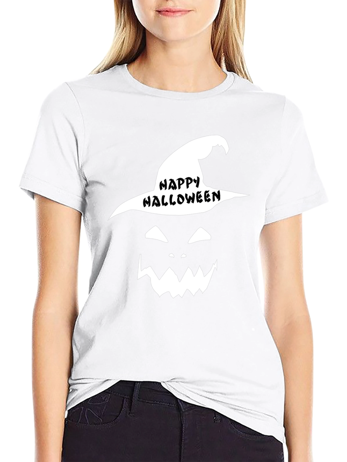 Happy Halloween Witch Face T-Shirt