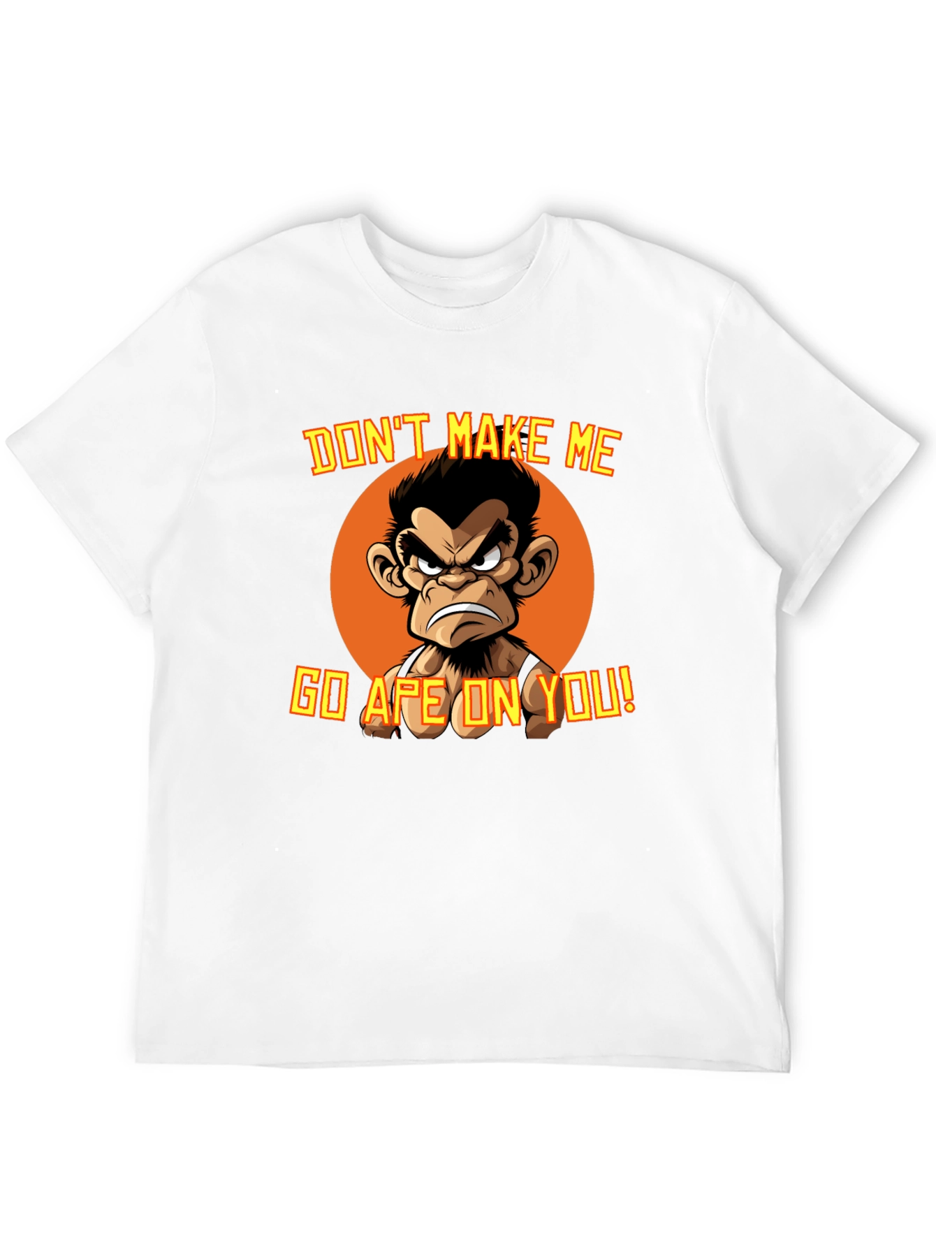 Angry Ape Graphic T-Shirt - Funny Novelty Tee