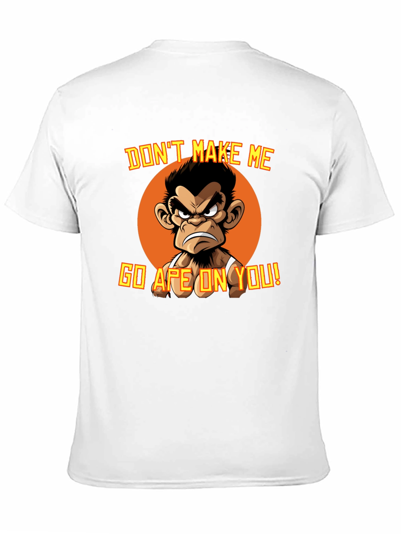 Angry Ape Graphic T-Shirt - Funny Novelty Tee