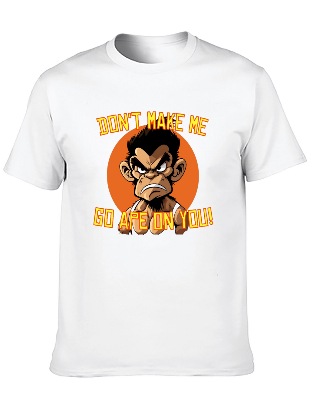 Angry Ape Graphic T-Shirt - Funny Novelty Tee