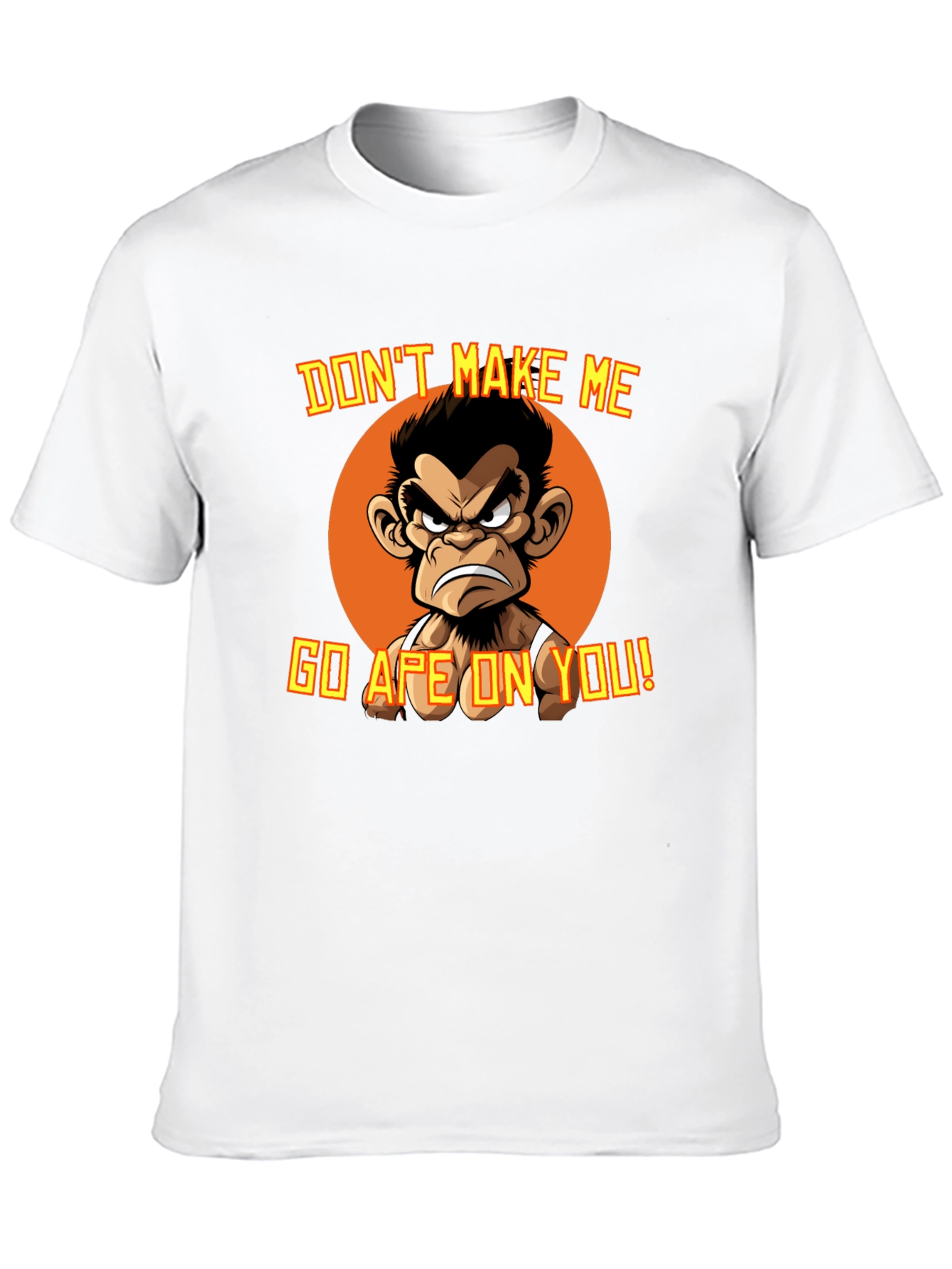 Angry Ape Graphic T-Shirt - Funny Novelty Tee