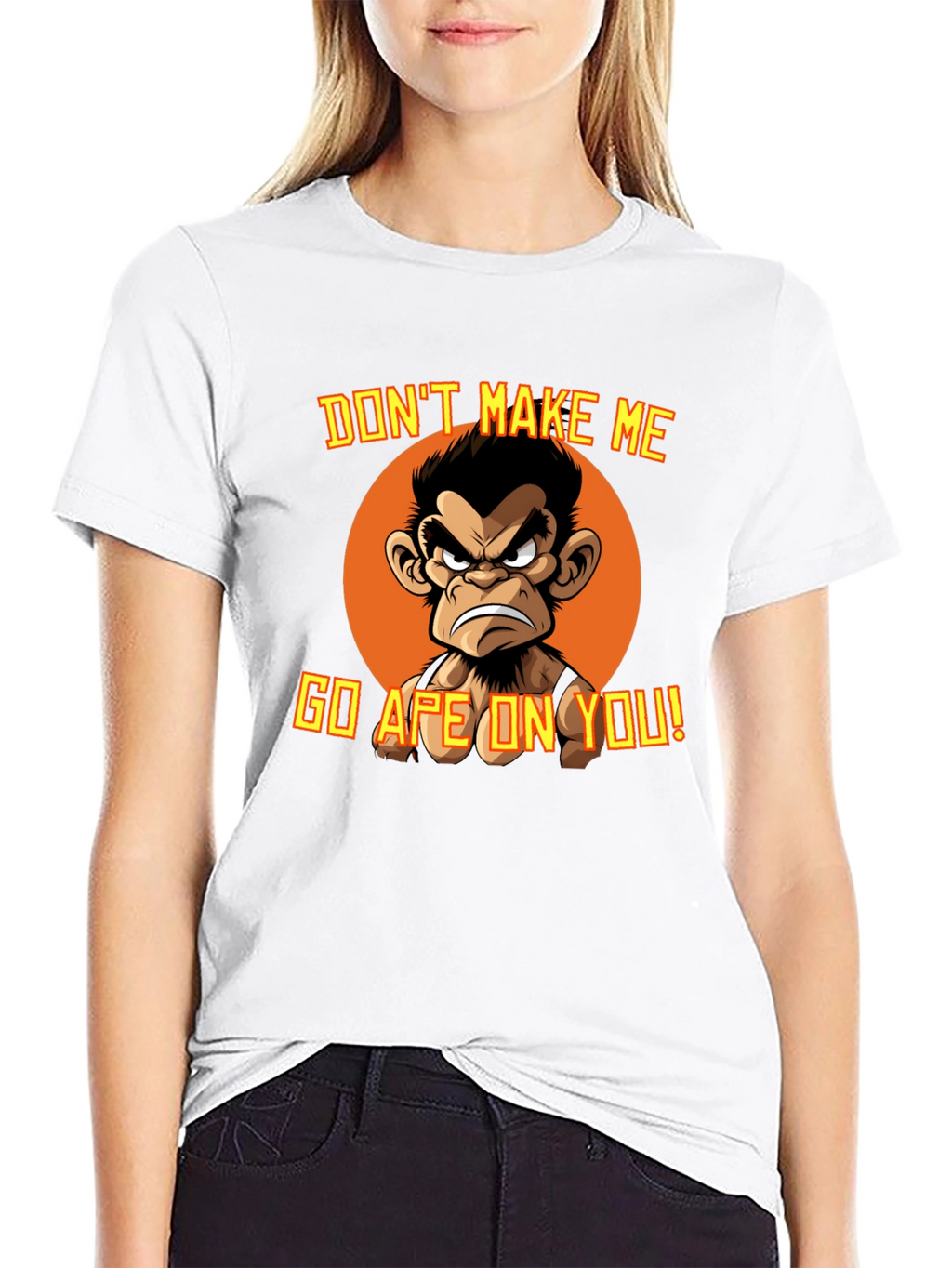 Angry Ape Graphic T-Shirt - Funny Novelty Tee