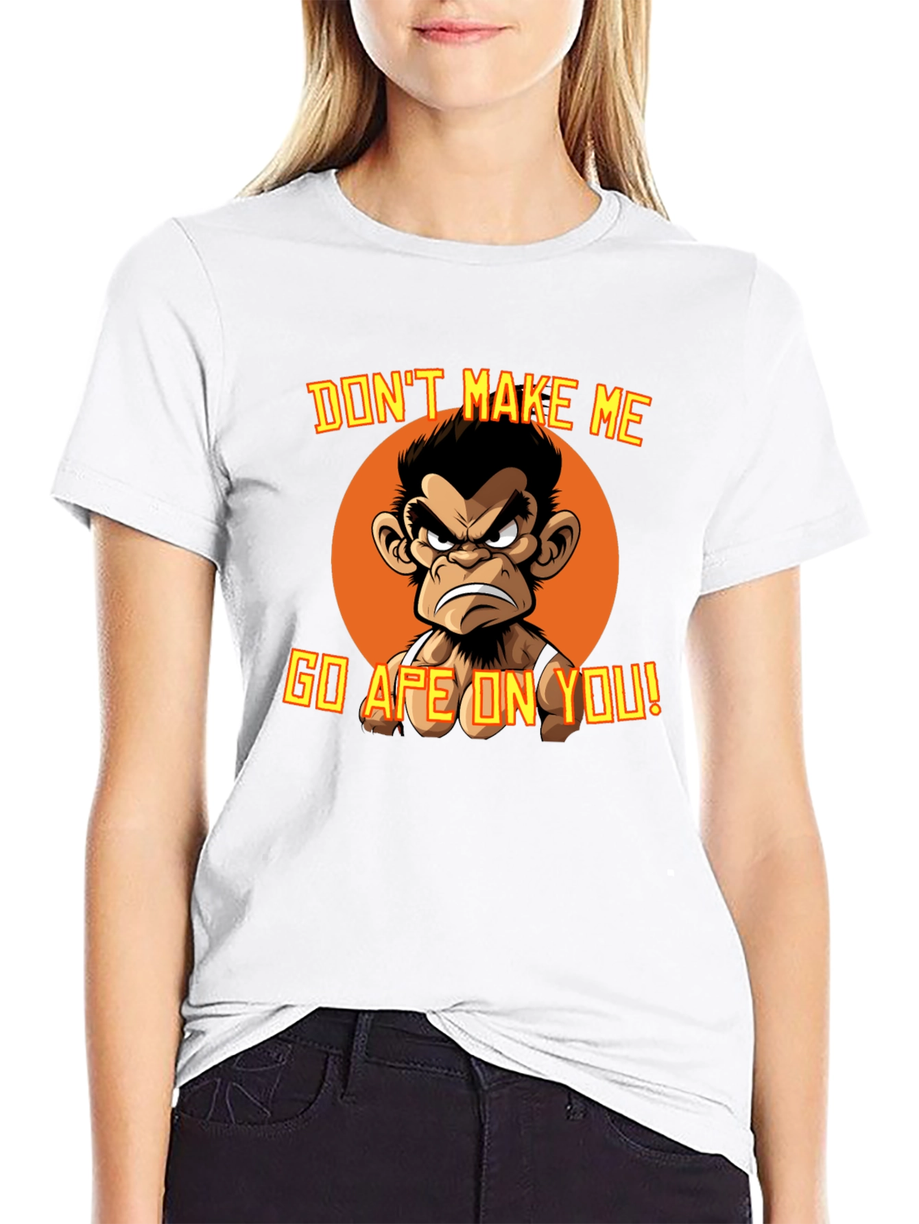 Angry Ape Graphic T-Shirt - Funny Novelty Tee