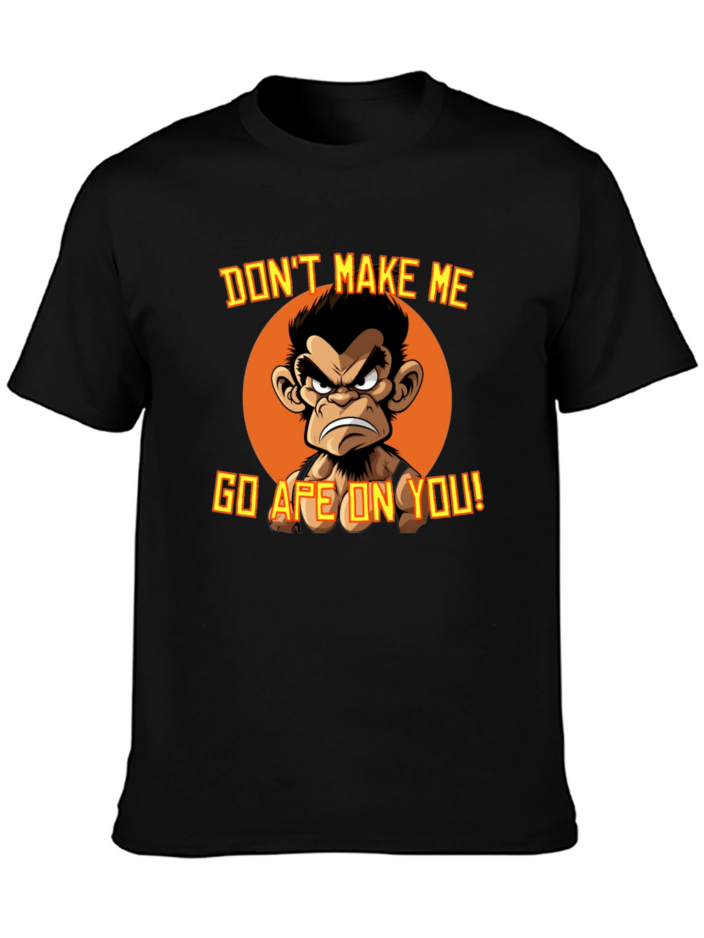 Angry Ape Graphic T-Shirt - Funny Novelty Tee