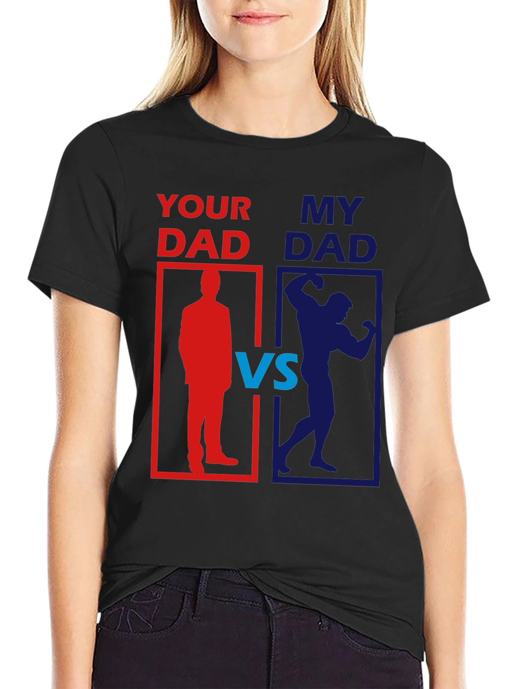 Your Dad vs. My Dad Funny Graphic T-Shirt