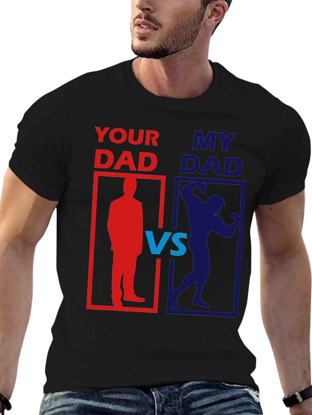 Your Dad vs. My Dad Funny Graphic T-Shirt