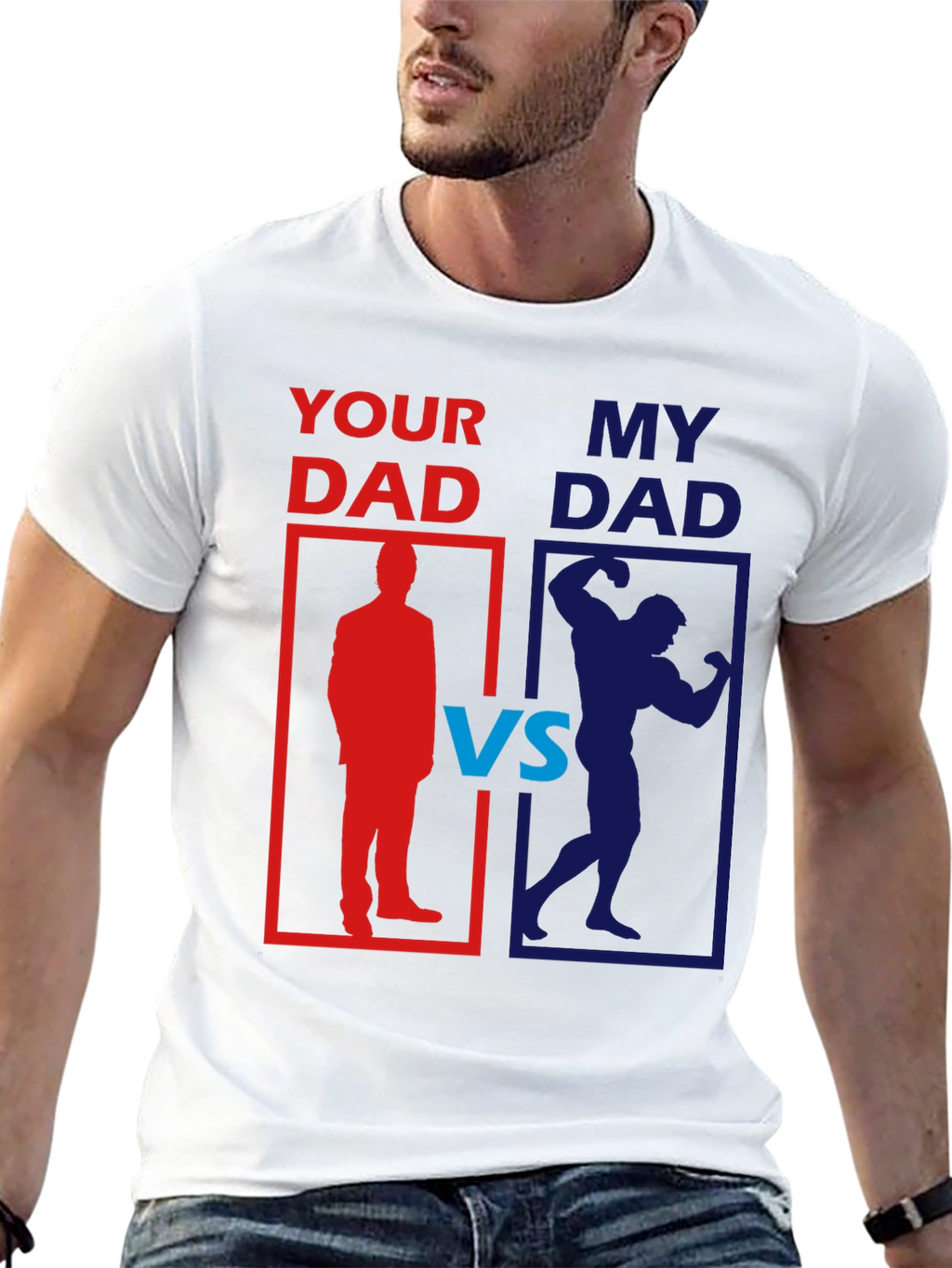 Your Dad vs. My Dad Funny Graphic T-Shirt