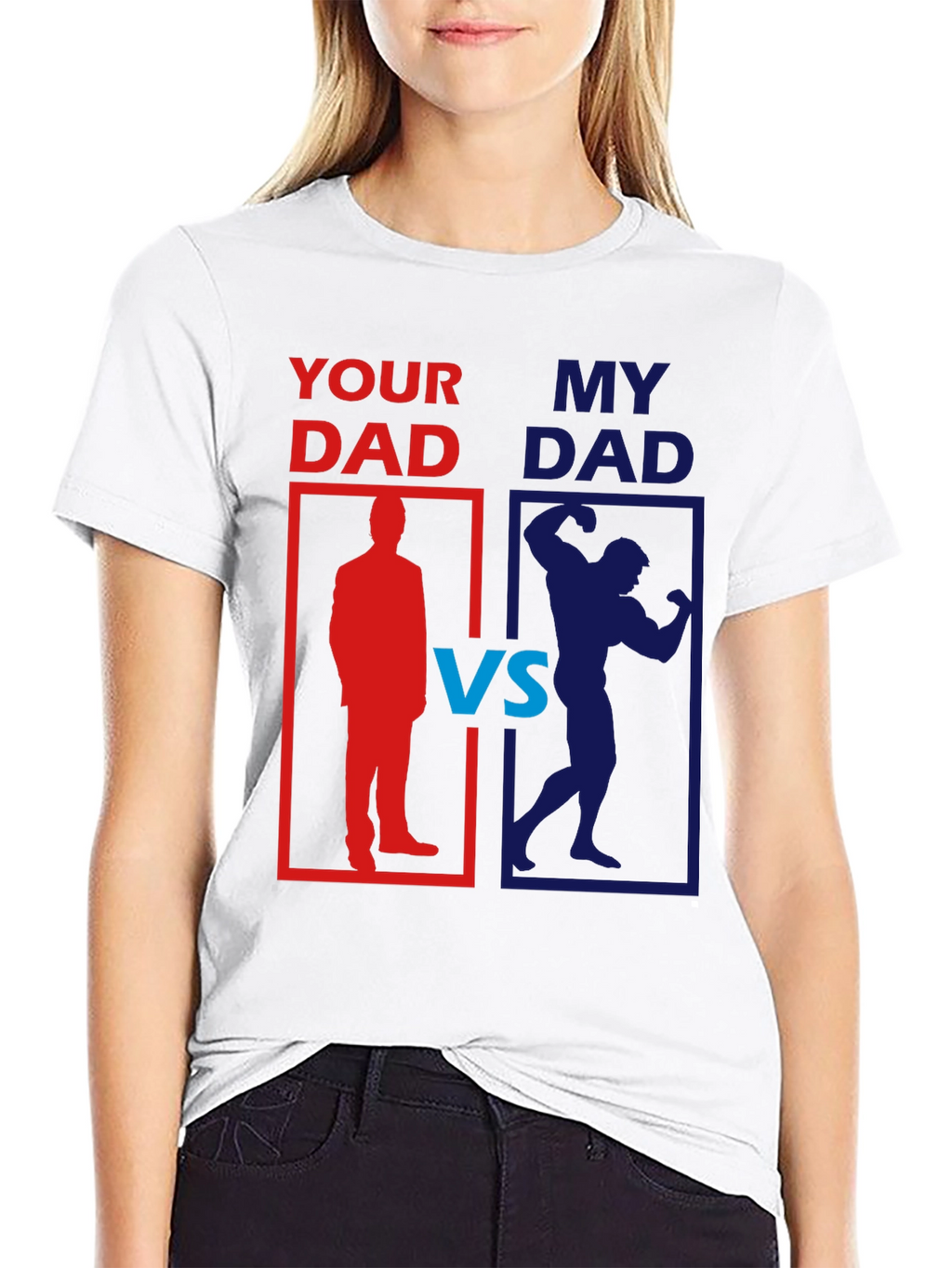 Your Dad vs. My Dad Funny Graphic T-Shirt