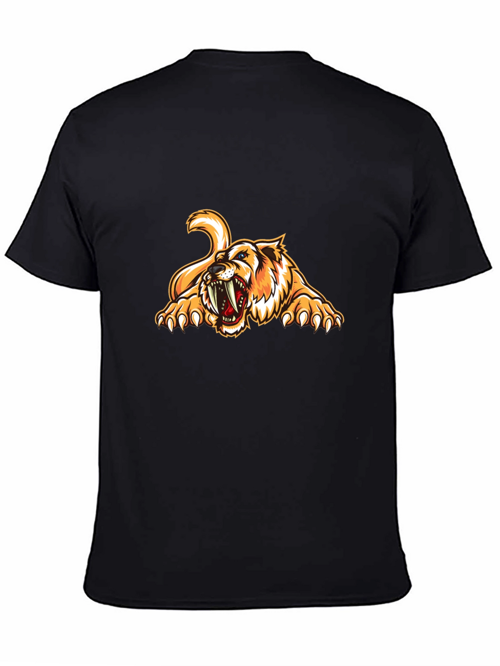 Roaring Saber-Tooth Tiger Graphic Tee