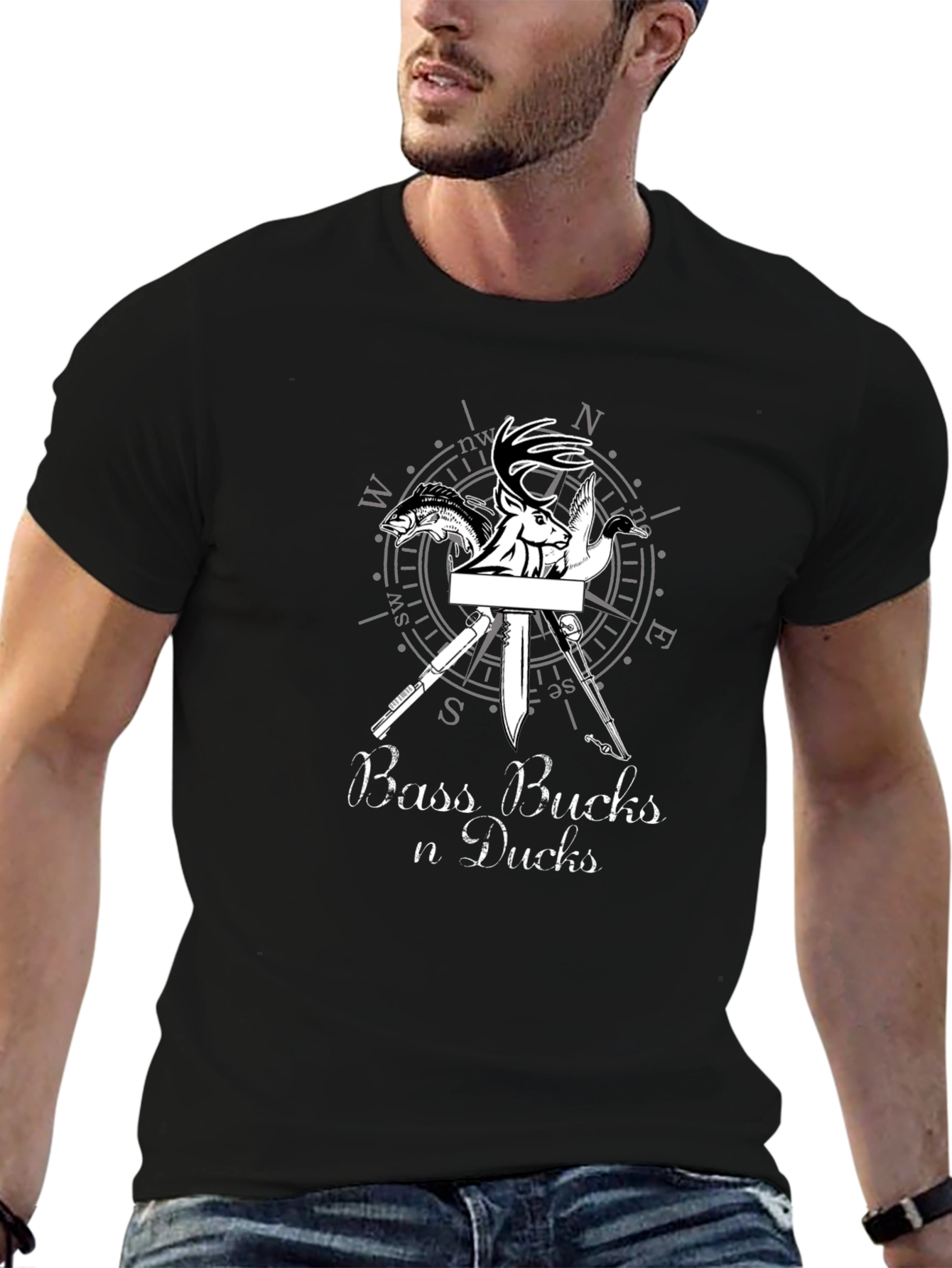 Bass Bucks and Ducks Graphic T-Shirt