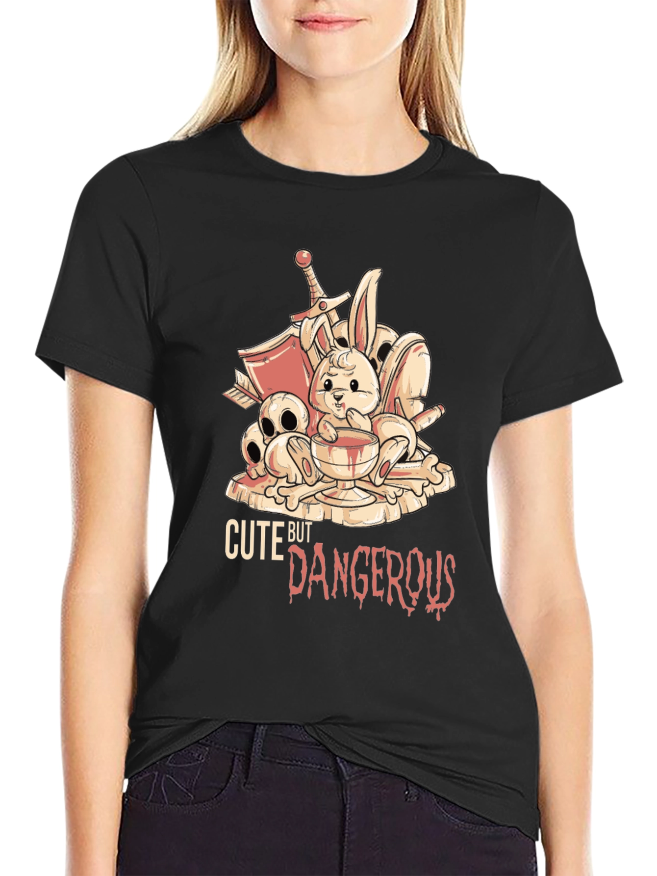 Cute But Dangerous Graphic T-Shirt